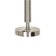 Pemberly Row 100W Table Lamp with Drum Shade and Outlet in White & Silver