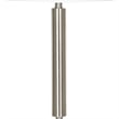 Pemberly Row 100W Table Lamp with Drum Shade and Outlet in White & Silver