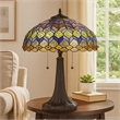 Pemberly Row Table Lamp with Engraved Base and Pull Chains in Multicolor
