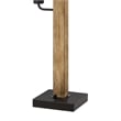 Pemberly Row Dual Light Table Lamp with 2 Mesh Shades in Brown and Black