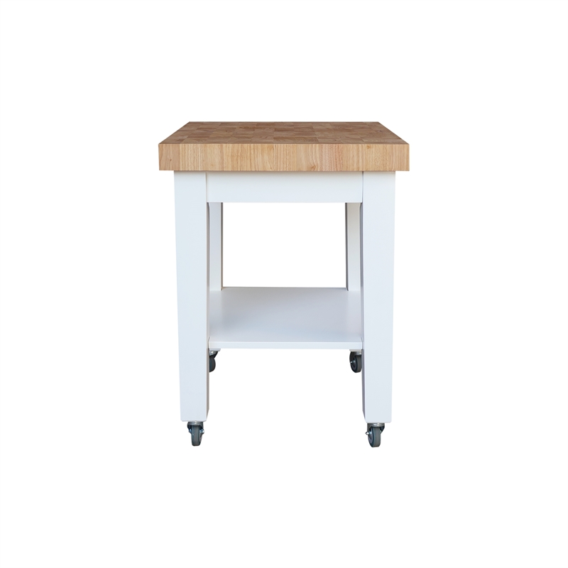 Pemberly Row Parawood Kitchen Island 24