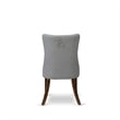 Pemberly Row 3-Piece Square Wooden Dining Set in Light Gray & Walnut