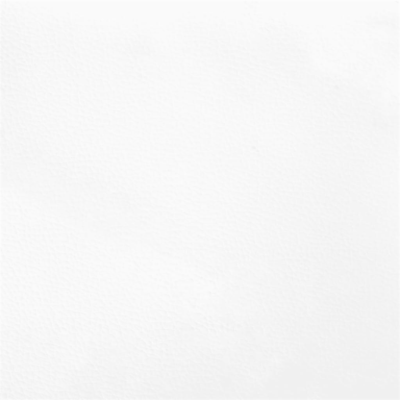 Pemberly Row Twin Faux Leather Bed Frame with Support 264.6 lbs in White