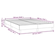 Pemberly Row Full Faux Leather Bed Frame with Plywood Slat Support in White