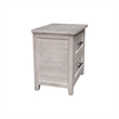 Pemberly Row Wood 2-Drawer Nightstand in Macchiato with 18.5