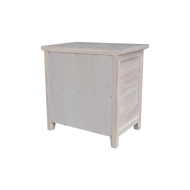 Pemberly Row Wood 2-Drawer Nightstand in Macchiato with 18.5