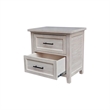Pemberly Row Wood 2-Drawer Nightstand in Macchiato with 18.5