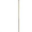 Pemberly Row 150 Watt Floor Lamp with Swing Arm and Fabric Shade in Gold