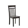 Pemberly Row Dining Chairs in Cappuccino with Supported Back (Set of 2)