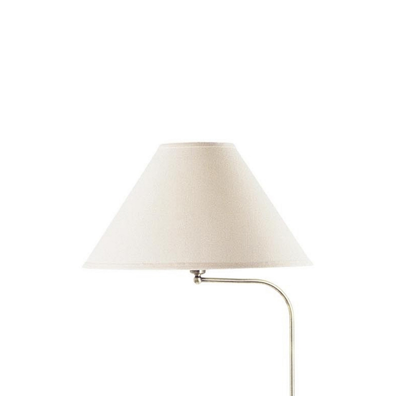 Pemberly Row Floor Lamp with Adjustable Height and Fabric Shade in Silver