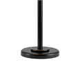 Pemberly Row 3-Way Table Lamp with Swing Arm and Fabric Shade in Black