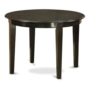 Pemberly Row Wood Dining Table with 4 Tapered Legs in Cappuccino