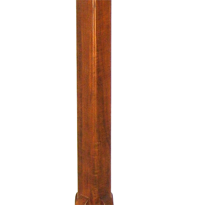 Pemberly Row Coat Stand with X Frame Base and Metal Hooks in Oak Brown