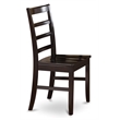 Pemberly Row Solid Wood Dining Chairs in Cappuccino (Set of 2)