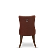 Pemberly Row 3-Piece Dining Set with Burgundy Cushion in Antique Walnut