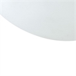 Pemberly Row Dome Glass Ceiling Lamp with Ribbed Design in White/Clear