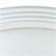 Pemberly Row Dome Glass Ceiling Lamp with Ribbed Design in White/Clear