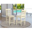 Pemberly Row 42-In Counter Height Stools in Cream/Cherry (Set of 2)