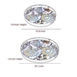 Pemberly Row 2 Piece Round Decorative Tray in Black & White Plaid Print