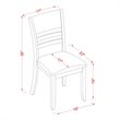 Pemberly Row 6-Piece Cappuccino Dining Set with Bench and PU Leather Chairs