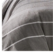 Pemberly Row 3 Piece Queen Comforter Set Striped Woven Jacquard in Gray
