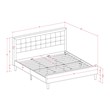 Pemberly Row 2-Piece Wood King Bedroom Set in Mist Beige/White