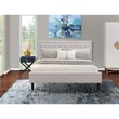 Pemberly Row 2-Piece Wood King Bedroom Set in Mist Beige/White