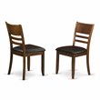 Pemberly Row 3-Piece Dining Set with Faux Leather Seats in Espresso