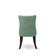 Pemberly Row Faux Leather Parson Dining Chairs in Willow Green (Set of 2)