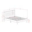 Pemberly Row 2-Piece Wood Platform Full Bedroom Set in Mist Beige and Cream