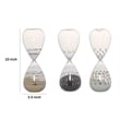 Pemberly Row Set of 3 Decorative 60 Minute Hourglass Accent Colored Sand
