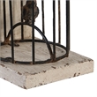 Pemberly Row Set of 2 Classic Bookends Birdcage Iron and Fir Wood