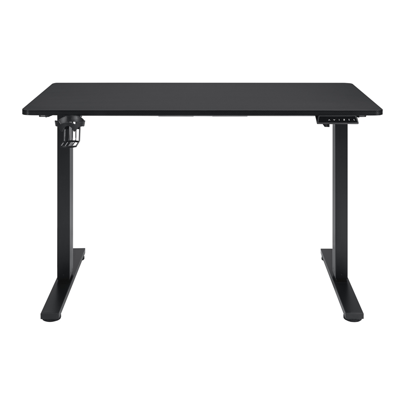 Pemberly Row 48 Inch Electric Height Adjustable Gaming Desk LED Lighting
