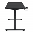 Pemberly Row 48 Inch Electric Height Adjustable Gaming Desk LED Lighting