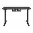 Pemberly Row 48 Inch Electric Height Adjustable Gaming Desk LED Lighting