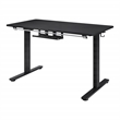 Pemberly Row 48 Inch Electric Height Adjustable Gaming Desk LED Lighting