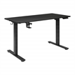 Pemberly Row 48 Inch Electric Height Adjustable Gaming Desk LED Lighting
