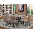 Pemberly Row 7-Piece Wood Dining Table Set with Multi-Color Finish