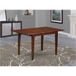Pemberly Row Wood Butterfly Leaf Dining Table with Beveled Edge in Mahogany