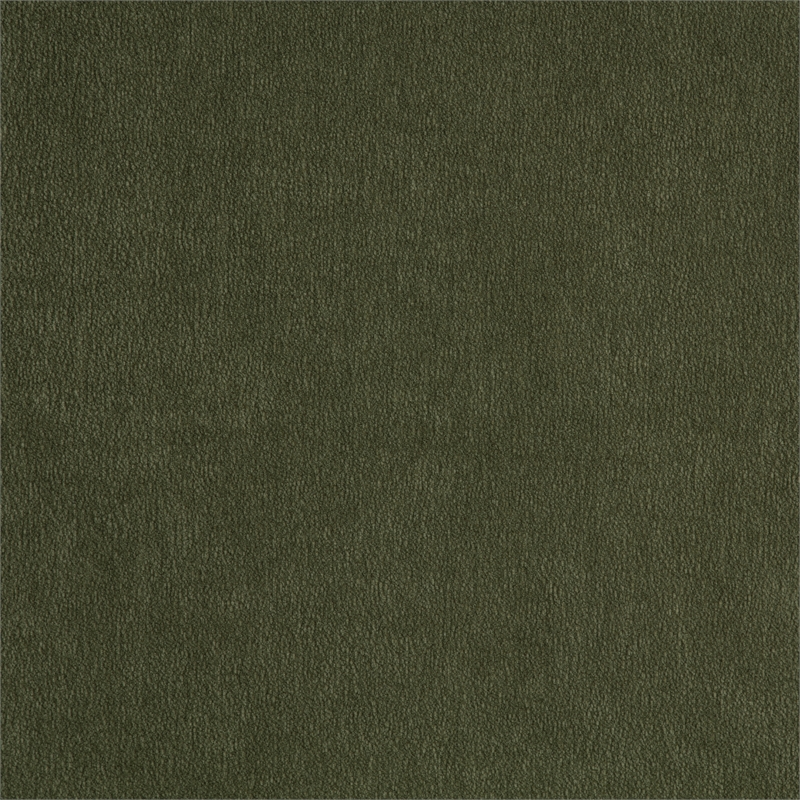Pemberly Row Chenille Swivel Barrel Accent Chair with Pillow in Green