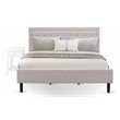 Pemberly Row 2-Piece King Bedroom Set in Beige/Jacobean Finish