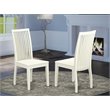 Pemberly Row High-Quality Wood Dining Chairs in Linen White (Set of 2)