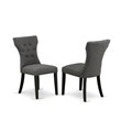 Pemberly Row 9-Piece Rectangular Dining Set with Button Tufted Chairs