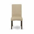 Pemberly Row Fabric Dining Chairs in Cappuccino Finish (Set of 2)