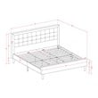 Pemberly Row 2-Piece Wood King Bedroom Set in Mist Beige/Jacobean