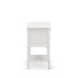 Pemberly Row 16 in Wood Nightstand with 2 Drawers in Buttercream