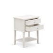 Pemberly Row 16 in Wood Nightstand with 2 Drawers in Buttercream