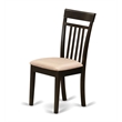 Pemberly Row Set of 2 Fabric Dining Chairs in Cappuccino Finish