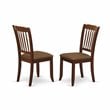 Pemberly Row 9-Piece Wood Dining Set with Linen Seat in Mahogany