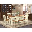 Pemberly Row 9-Piece Wood Dinette Set in Buttermilk & Cherry Finish